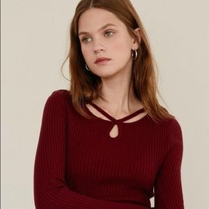 Burgundy Sweater